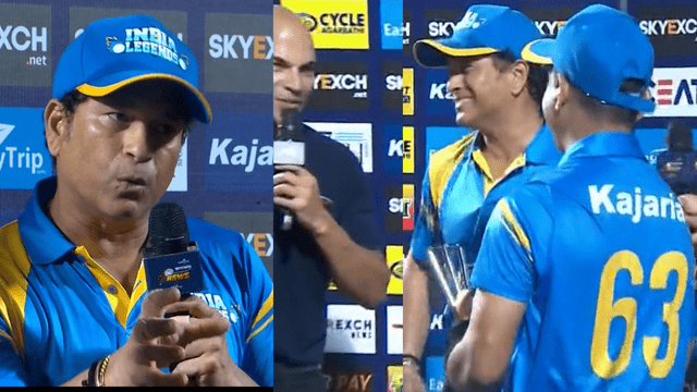 8103C1FA-3CAE-4598-9D7B-E5C26B5A069F Sachin Tendulkar won crores of hearts by giving his man of the match title to this player, said I am not this player, he deserves it, know the reason