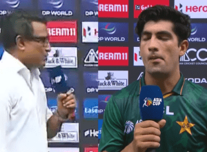 PAK vs SL: Manjrekar blew Naseem Shah's senses by asking questions, "Run to padageen hi", Naseem Shah's face came down