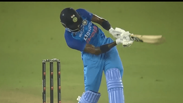 Hardik Pandya hit three consecutive sixes in the last over, "slap shot" was the most special, career best performance