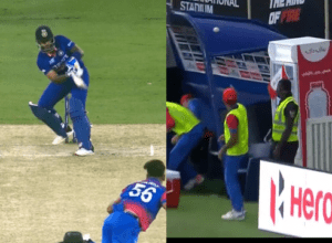 Suryakumar played " no look shot", shattered the glass of the fridge, Mr. 360 degree showed his flair