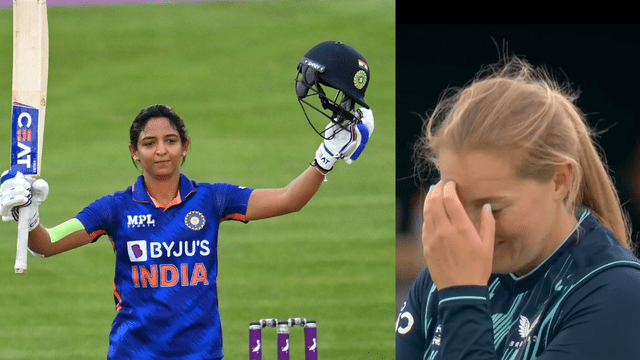 DA2AB487-BD4C-4987-963C-160D7BF79513 Harmanpreet created havoc against England, scored 143 runs in 18 fours and 4 sixes, 43 runs in the last 11 balls