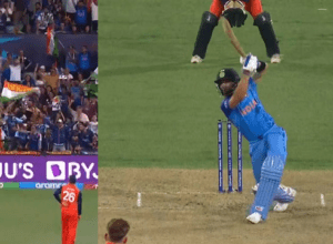 Video: "Wow what a shot", Virat slapped the shot, robbed 6 runs, did this feat for the fourth time in the World Cup