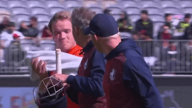 Haris Rauf's rocket speed of 142 km was hit by a bouncer, bloodied, retired hurt