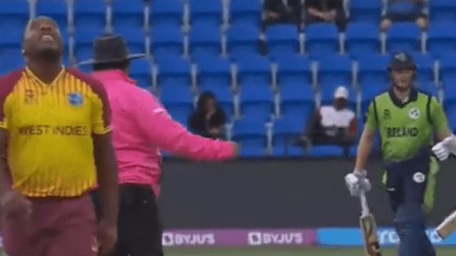 West Indies lost the match due to Odeon Smith's NO BALL, the umpire's mistake was heavy on the West Indies!