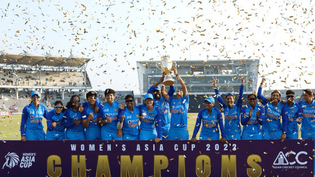 Smriti Mandhana hit 51 runs off 25 balls, India's capture of Asia Cup for the 7th time, Renuka's havoc, 5 records broken, Sri Lanka lost by 8 wickets