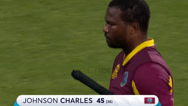 Drama happened in the live match, Charles was run out by Powell, the middle ground fell, WI scored 153/7