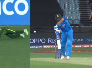 Rohit Sharma was OUT or NOT OUT, Iftikhar caught, Rohit was out for 4 runs, the umpire created a ruckus