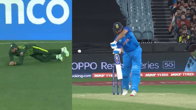4921285E-215F-405B-A71D-4E823B18C1C0 Rohit Sharma was OUT or NOT OUT, Iftikhar caught, Rohit was out for 4 runs, the umpire created a ruckus