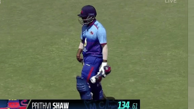 Prithvi Shaw created havoc, 134 runs in 61 balls, smashed 219 with SR, broke these 4 records