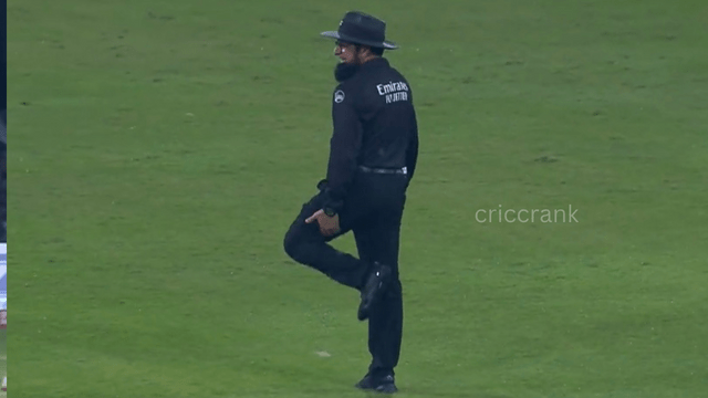Video: Umpire Aleem Dar injured by Haider Ali's rocket speed shot, narrowly saved his life! Incident happened in PAK-ENG match