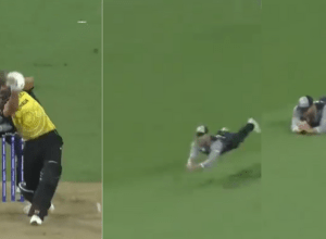Glenn Phillips became 'Super Man', caught Stonis' amazing catch by leaping in the air, Stonis's senses flew away after seeing the catch