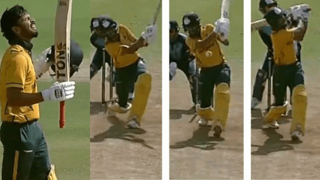 342D3F34-37C2-475E-8A3F-70646761A5F9 Rituraj made world record by hitting 7 consecutive sixes in 1 over, 16 sixes in an innings of 220 runs