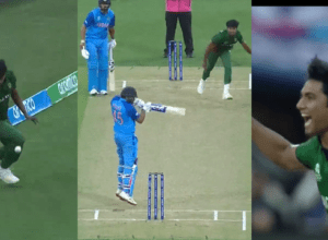 Hassan Mahmood left Rohit's CATCH on the boundary, in the very next over, he got out in this way, all the four eating heads