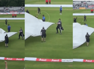 IND vs NZ: Sanju Samson won the hearts of the fans without playing the match, helping the ground staff in the middle of the rain, VIDEO