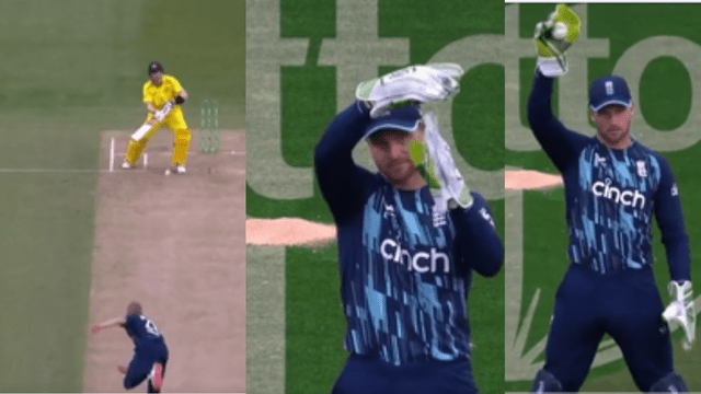 CRICCRANK (17) Butler showed the mirror to the umpire, took DRS along with catching Smith's catch, Smith and the umpire lost their senses
