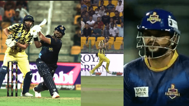 CRICCRANK (27) Mr. IPL Suresh Raina got OUT for 0 in the first match of T10 in this way, could not believe his luck, started smiling!