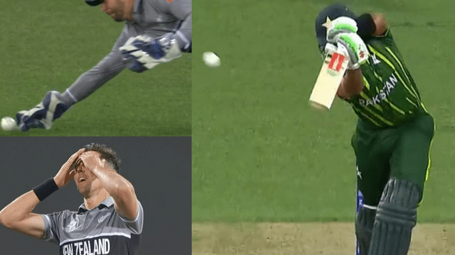 E93E1575-63A1-49E1-A8F9-6E8D06FCCE5E PAK vs NZ: Babar Azam's match overturned after being caught on 0, Bolt caught Sir on Kanway's mistake, this happened after 13 years