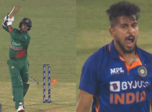 Umran's "rocket speed" inswing ball fell 3 feet away from the "off stump", Mustafizur Rahman lost consciousness, IND won by 227 runs