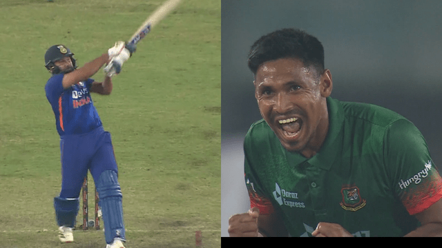 351837E2-82CD-401A-95DD-0E1C4D348C05 Mustafizur Rahman bowled the last ball yorker to Rohit Sharma, could not hit a six, this happened after 7 years