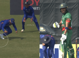Rohit Sharma drops a simple catch, gets injured, big drama in Siraj's over in live match