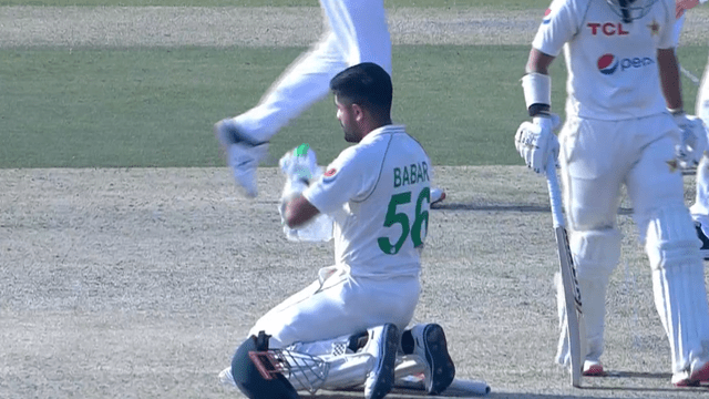 Babar Azam completed 8th century with fours, completed half century with sixes