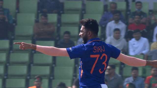 Mo. Siraj's inswing blew Anamul's senses, 1.3 degree swing ball created havoc, broke this record