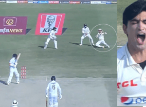 Duckett senses Naseem Shah's rocket speed ball, gets out for 0 runs, Salman takes superman catch