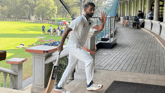 With the help of 26 square 3 sixes, Rahane hit a double century in Ranji, created havoc, blew Hyderabad's senses!