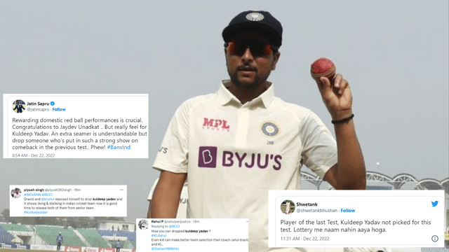 CRICCRANK - 2022-12-22T115500.978 AND WAS BAN: Fans raging on Kuldeep Yadav's ouster from the playing XI, anger erupted, thousands of questions arose