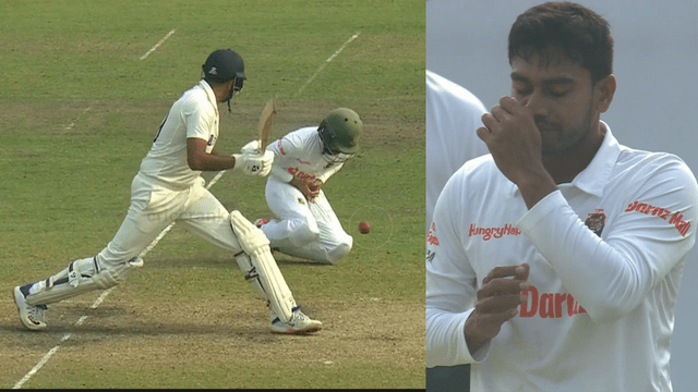 CRICCRANK - 2022-12-25T122548.723 Ashwin rides a lot on the horse of luck! Mominul dropped the catch for 1 run, this was the turning point of the match