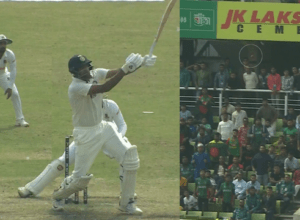 Ashwin hit 83 meter "rocket six" with one hand, blew Mehndi Hasan's senses, Ashwin's name echoed in Dhaka
