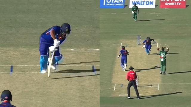 CRICCRANK (27) Mustafizur put Ishaan on the score of 199 with a rocket speed