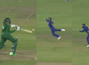Virat Kohli took a tremendous catch of Shakib in the first ODI against Bangladesh