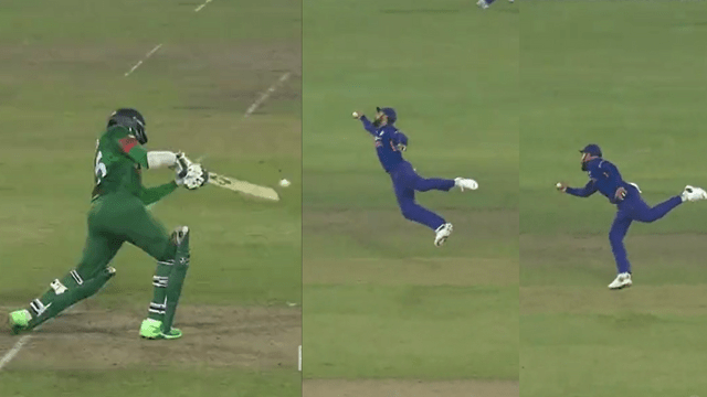 CRICCRANK (57) Virat Kohli took a tremendous catch of Shakib in the first ODI against Bangladesh