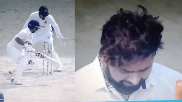 CRICCRANK (57) Rishabh Pant lost by luck! Dodged on the inside ball, Mehandi Hasan bowled, 46 runs rocked