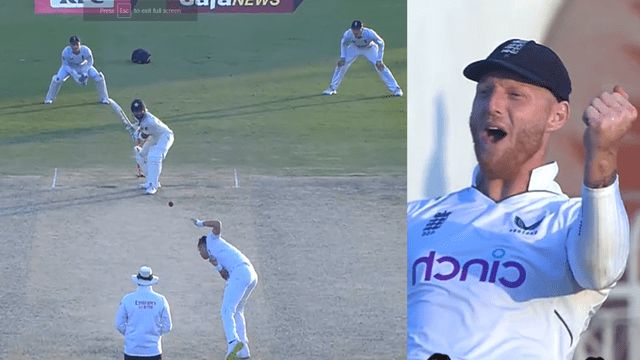 CRICCRANK (57) Mohammad Rizwan could not bear Anderson's rocket speed ball, Ben Stokes laughed after taking the catch