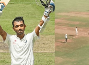 With the help of 26 square 3 sixes, Rahane hit a double century in Ranji, created havoc, blew Hyderabad's senses!