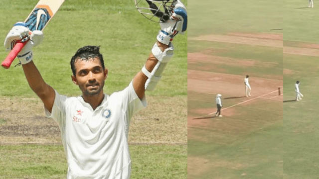 CRICCRANK (99) With the help of 26 square 3 sixes, Rahane hit a double century in Ranji, created havoc, blew Hyderabad's senses!