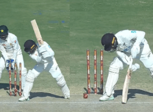 Tom Blundell's senses flew on Abrar Ahmed's magic ball, the ball broke the wall of defense and took the bails