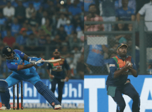 Suryakumar was OUT on his own 360 degree shot, entered the field like a lion but dodged