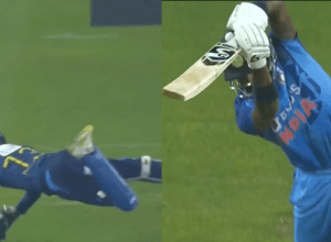 Mendis jumped like a leopard and caught Hardik's catch in the blink of an eye, blew Hardik's senses!