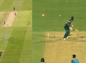 Umran Malik's 147 km rocket speed ball flew 25 meters away from Rajapaksa's wicket