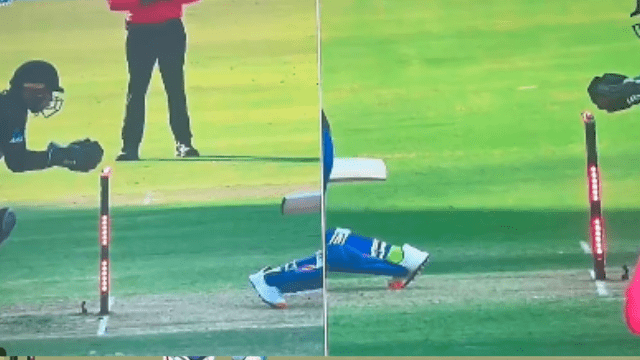 CRICCRANK - 2023-01-18T170040.417 Latham moves to dismiss Shubman Gill, caught in slow motion