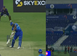 4 4 2 6 4 6 , Pollard hit Russell's 1 over for 26 runs, sixes and fours shook the stadium