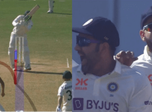 Rohit Sharma showed the mirror to the umpire by taking DRS, Khwaja was blown away, changed NOT-OUT to OUT, Siraj shone