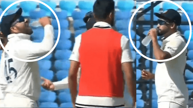 CRICCRANK - 2023-02-09T183630.709 Rohit Sharma and Mohd. Siraj made Mishal drink water from a bottle, Jaidev won his heart