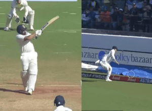 Rohit Sharma hit Cummins for a stormy slap six, Cummins was blown away, could not believe