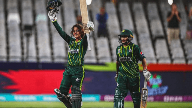 CRICCRANK - 2023-02-16T003255.773 Muneeba Ali played a stormy innings of 102 runs, became the first such Pakistani player, Pakistan gave a target of 166 runs to win