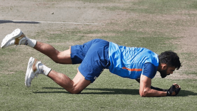 Virat Kohli wreaks havoc in practice before the second test match, went ahead and hit a six