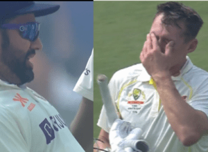 Rohit Sharma overturned the decision by taking DRS, Labushen hit the bat with anger, Rohit celebrated like this